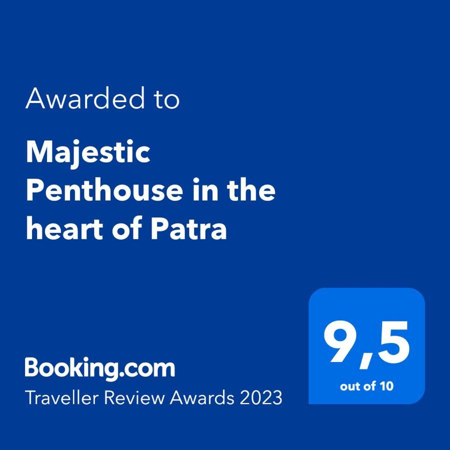 Majestic Penthouse In The Heart Of Patra Apartman Kültér fotó